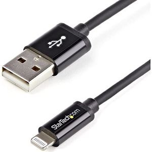 StarTech.com USBLT2MB Lightning-kabel (8-polig, op USB, voor iPhone/iPod/iPad), 2 m, zwart