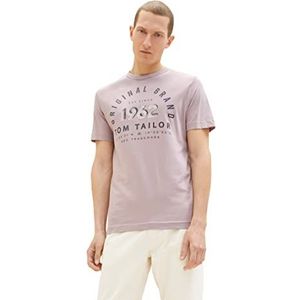 TOM TAILOR 1035549 T-shirt voor heren, 31508 – Velvet Pink Fine Stripe