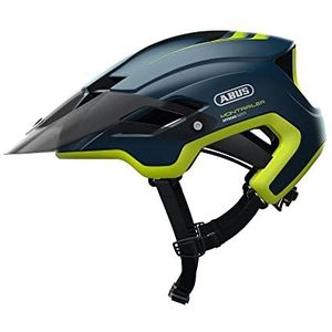 ABUS MonTrailer Mountainbike-helm, robuuste fietshelm voor offroad-gebruik, uniseks, blauw/geel, M