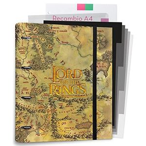 Grupo Erik Ringband A4 - De Lord of the Rings - Ordner Set met register - register voor DIN A4-mappen