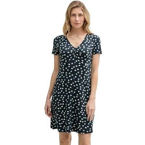 TOM TAILOR 1045309 damesjurk, 37823 - marineblauw gestippeld, 46