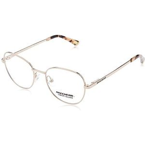 Skechers Lunettes Femme, Doré pâle, 50/17/140