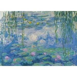 Ravensburger - Puzzel Monet Waterlilies 70x50 cm - Puzzel 1000 stukjes - Puzzels voor volwassenen en jongens eenvoudig te componeren - Puzzel Beroemde schilderijen om tentoon te stellen - Puzzel