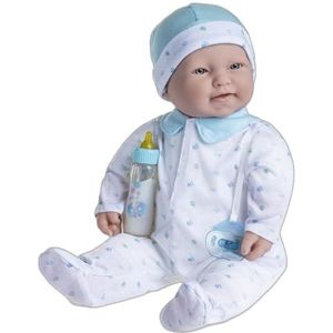 JC TOYS - La Baby pop van 51 cm heeft een zacht en wasbaar lichaam, magische fles en fopspeen, blauw, ontworpen in Spanje, 2 jaar