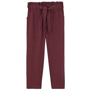Gocco Pantalon Long en Mousseline Aubergine Filles, aubergine, 3-4 ans