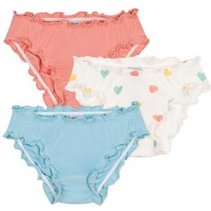 Petit Bateau Lot de 3 culottes A0CMB pour fille, variante 1, 2 ans, Variante 1 :, 2 ans