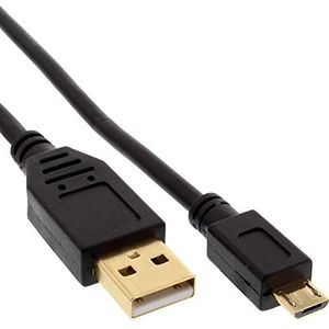 InLine 2 m USB 2.0 A - Micro B kabel USB A Micro-USB B zwart