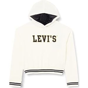 Levi's Kids Lvg holiday meet and greet hoodie 4eg700 meisjes hoodie, Antiek wit