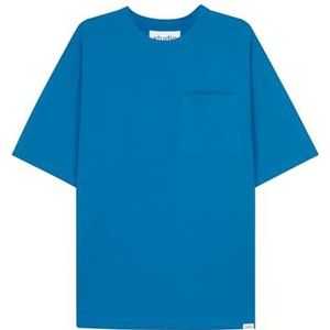 Seidensticker Studio T-shirt surdimensionné unisexe à col rond, Turquoise., XL