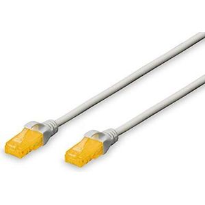 DIGITUS Cat 6a LAN-kabel - 3m - RJ45 netwerkkabel - U/UTP onafgeschermd - Cat 6/7 compatibel - grijs