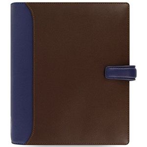 Filofax Organizer A5 nappaleer - chocoladebruin / blauw