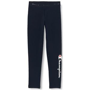 Champion Legacy American Classics G Big Logo Light-Stretch Fleece Leggings Meisjes, Navy Blauw