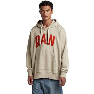 G-STAR RAW Raw University Oversized hoodie voor heren, Beige (Spray Green D22759-b782-d606)