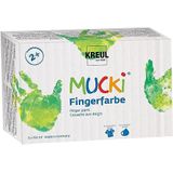Kreul Mucki 2316 vingerverfset, 6 x 150 ml, veganistische kleur zonder parabenen, gluten en lactose, wasbaar en bruikbaar met vingers en penselen, 2316