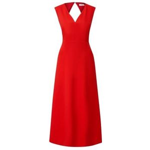 s.Oliver BLACK LABEL 2148112 Maxi-jurk van linnenmix voor dames, Rood (3062)