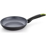 Monix Eco NATURE braadpan van gesmeed aluminium, 28 cm, van versterkt keramiek, anti-aanbaklaag, geschikt voor alle warmtebronnen en inductie