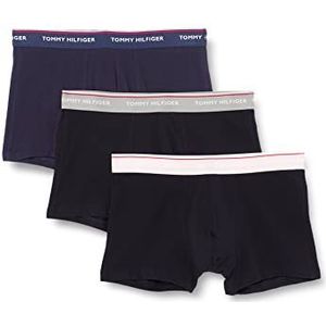 Tommy Hilfiger 3p Wb Trunk 642 Herenonderbroek, Pitch blauw/roze/antiek zilver