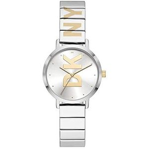 DKNY Voor dames, The Modernist met drie wijzers, polshorloge van legering, behuizingsgrootte 32 mm, 2 tonen