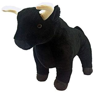 Wild Republic Spanish Bull, Spaanse stier, pluche dier, Cuddlekins, 30 cm, 20410, zwart