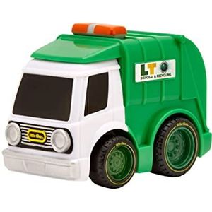 little tikes - Crazy Fast Pull Car Series 4-Garbage Truck Green and White, 661020EUC