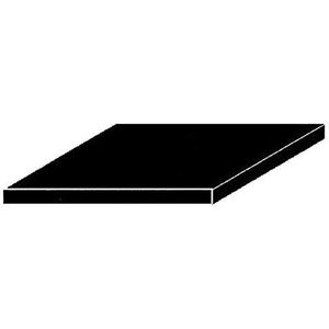 Evergreen 9513 polystyreenplaten, 150 x 300 x 0,50 mm, zwart, 3 stuks