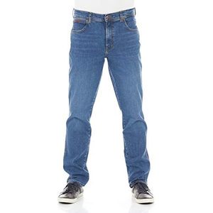 Wrangler Texas Slim Jeans voor heren, Blauw (Game On E)