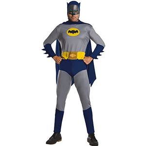 Rubie's DC Comic Batman versie 1966 superhelden voor volwassenen, standaardmaat voor heren, borstomvang 91,4 - 106,7 cm