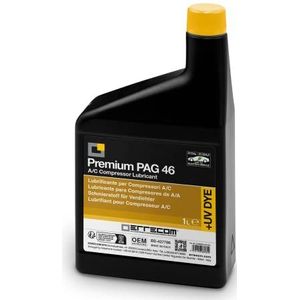 ERRECOM PAG 46 + UV Dye 1 L smeermiddel voor traditionele A/C-compressoren of elektrische voertuigen met koelmiddelen R134a en R1234yf
