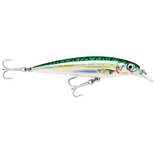 Rapala - Visaas X-Rap Saltwater – visuitrusting voor grote roofdieren – aas, visserij, zee, alle vissen – zwemdiepte 1,2 – 1,8 m – 10 cm/13 g – gemaakt in Estland – Green Mackerel