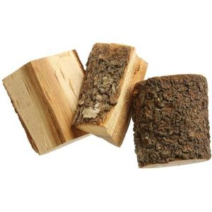 Hendi Rookhouten onderdelen, aromatische houten chips, rookchips, natuurlijk hout, voor warm roken, ideaal voor pizzaovens, outdoorovens en barbecues, 3 kg, amandel