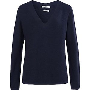 BRAX Style Lana Viscose Structuur Dames Sweater, Marinier