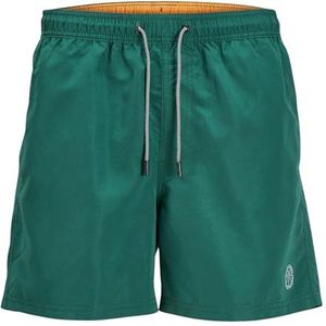 JACK & JONES JPSTFIJI JJSWIM Solid Zwemshorts voor heren, S, M, L, XL, XXL, donkergroen/details: effen