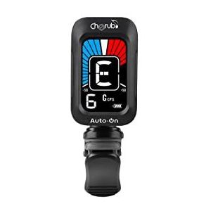 CHERUB Gitaartuner chromatische clip clip clip - oplaadbare batterij + auto-on