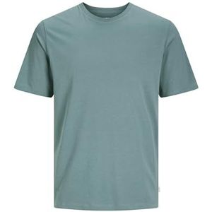 JACK & JONES Uniseks T-shirt van biologisch katoen voor heren, Goblin Blue