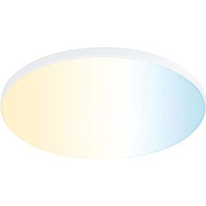 Paulmann 79956 Veluna VariFit Edge LED-paneel inbouwpaneel 160 mm rond Tunable White lichtregeling wit synthetisch wit plafondlamp