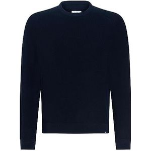 BRAX Roy Feel Good Sportive Style - trui met ronde hals in exclusieve kwaliteit voor heren, Navy Blauw