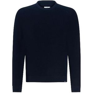 BRAX Roy Feel Good Sportive Style - trui met ronde hals in exclusieve kwaliteit voor heren, Navy Blauw