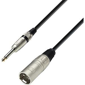 Adam Hall Cables K3MMP0300 Serie 3 Star Microfoonkabel XLR mannelijk naar 6,35 mm jack Mono 3 m