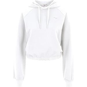 FILA Baalberge Cropped Hoodie voor dames, Stralend wit.