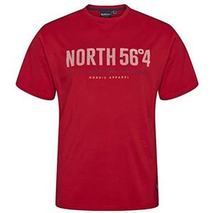North 56-4/North 56Denim t-shirt mannen, Rood
