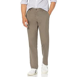 Amazon Essentials Pantalon chino à coupe droite, infroissable et plat pour homme, taupe, 96,5 x 76,2 cm (l x L)