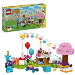 LEGO Animal Crossing 77046 Verjaardagssnack van Lico, creatief bouwspeelgoed voor kinderen, minifiguur van het videospel, cadeau-idee voor verjaardag voor meisjes en jongens vanaf 6 jaar