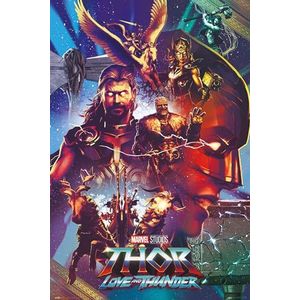 Grupo Erik - Marvel Thor Love And Thunder Poster - Woondecoratie, Wanddecoratie, Decoratieve Poster