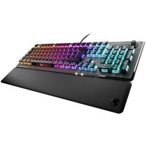 ROCCAT Vulcan II - Mechanisch gamingtoetsenbord voor pc, aanpasbare RGB-achtergrondverlichting, afneembare polssteun, Titan II lineaire schakelaars, zwart