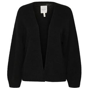 Part Two Rastinapw Cardigan voor dames, relaxed fit, lange mouwen, cardigan, dames, zwart.