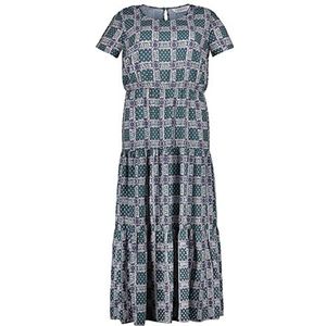 Studio Untold Maxi-jurk met tegelprint voor dames, donkergeel