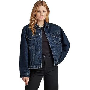 G-STAR RAW Vestes surdimensionnées pour femme, Bleu (worn in kingfisher D23643-D317-G114), L