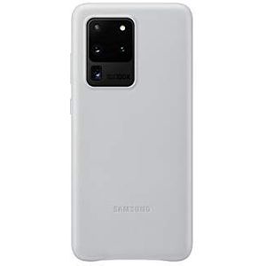 Samsung Lederen Cover Galaxy S20 Ultra - Leer lichtgrijs