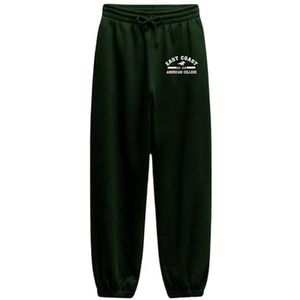 AMERICAN COLLEGE USA Pantalon de jogging unisexe pour enfant, vert, 8 ans