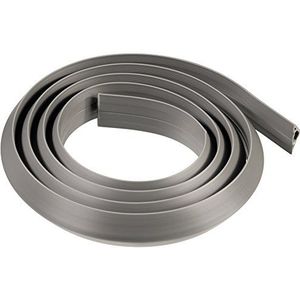 Hama Kabelbuis ""Flex Duct"" (PVC kabelafdekkingen, 180 x 3 x 1 cm, zelfklevend, flexibele kabelbescherming met plakstrips, bodemkanaal voor 3 kabels, op maat te snijden) zilver